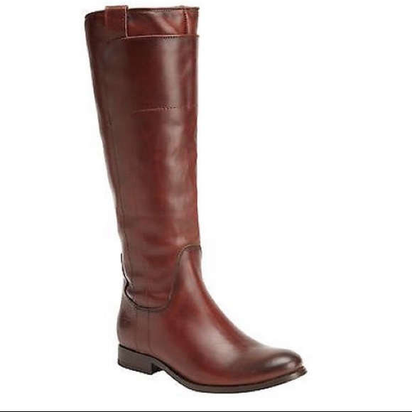 Frye Shoes - FRYE Melissa tall riding boot redwood leather